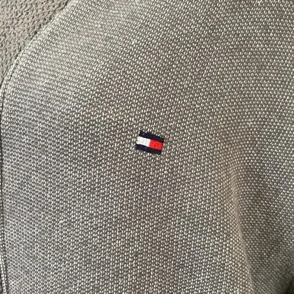 Men’s Light Gray Shawl Collar Cardigan Buttons Pockets Grandpa - Picture 2 of 10